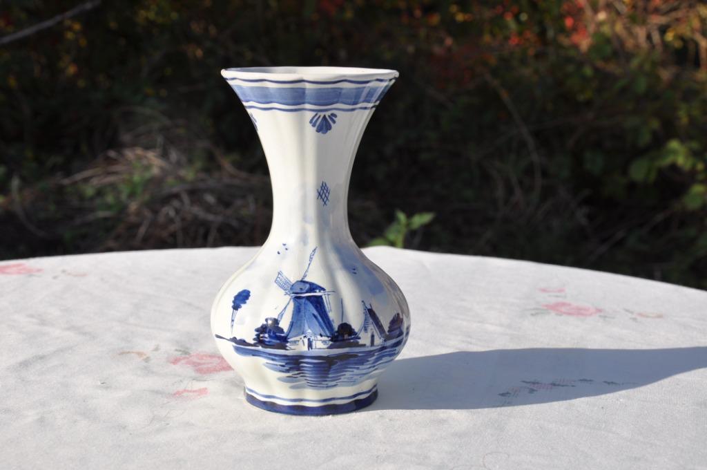 §  vase delft cintré decor moulin, Ophalen of Verzenden