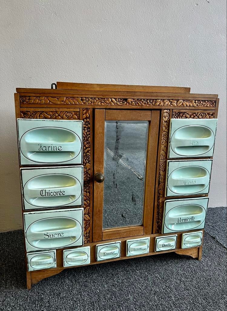 Meuble à épices entier et original, Enlèvement
