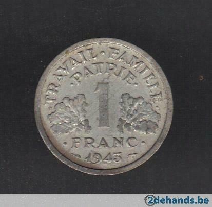 Oorlogs muntstuk, Ophalen of Verzenden, Frankrijk