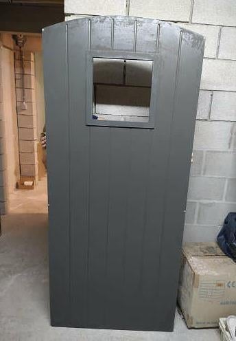 aluminium deur opening voorzien voor kattenluik, Dieren en Toebehoren, Ophalen, Nieuw