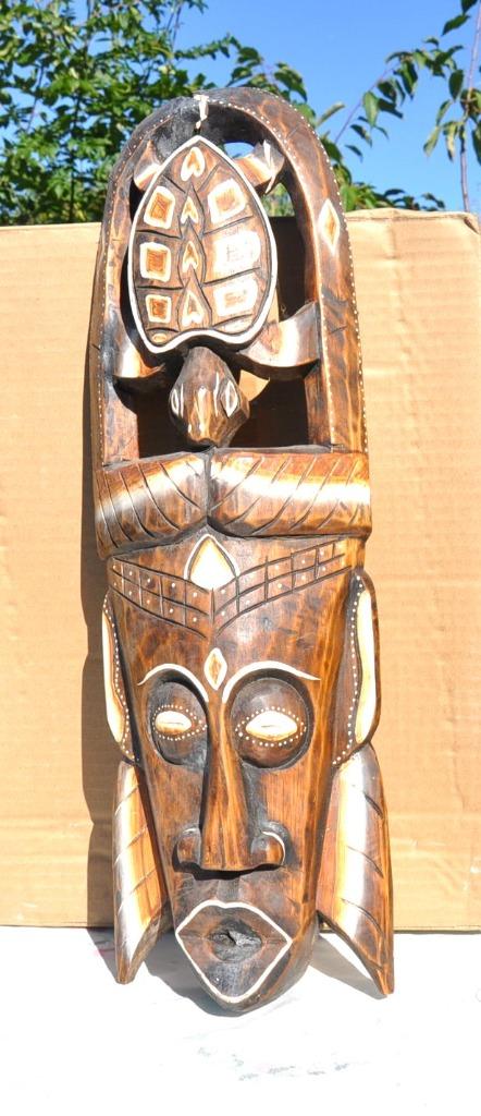 masque africain mural en bois modele 8, Antiquités & Art, Enlèvement ou Envoi