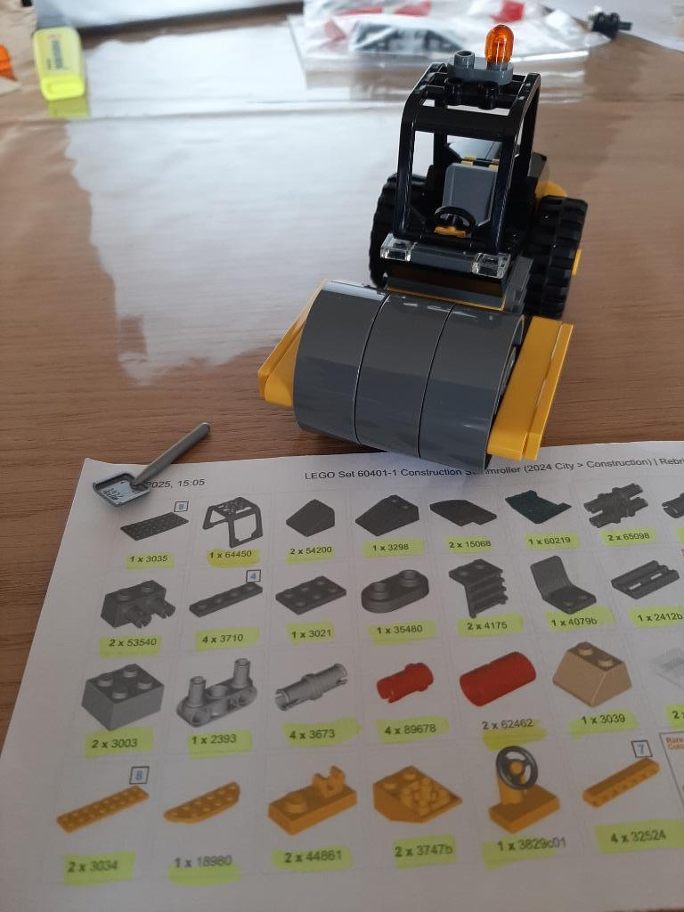 Ensemble Lego 60401 Construction Steamroller, Enfants & Bébés, Jouets | Duplo & Lego, Comme neuf, Lego, Ensemble complet, Enlèvement ou Envoi