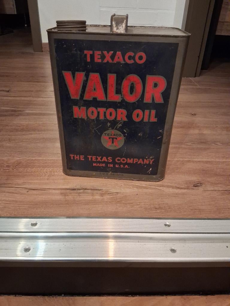 Ancien bidon d'huile TEXACO valor (2 gallon), Enlèvement ou Envoi
