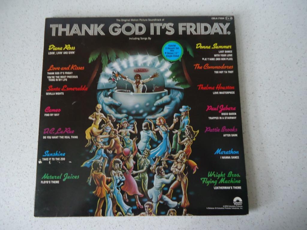 Dubbel LP + Maxi "Thank God It's Friday" anno 1978, Ophalen of Verzenden, Zo goed als nieuw, 12 inch