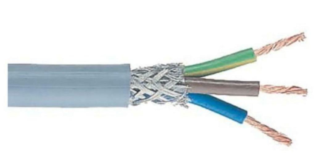 1mm² 3-aderige afgeschermd Electrische Kabel, Doe-het-zelf en Bouw, Elektriciteit en Kabels, Ophalen, Nieuw, Kabel of Snoer