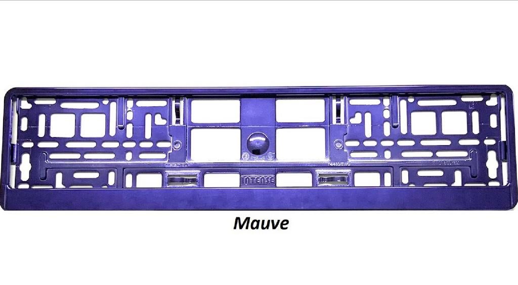 Support-plaque immatriculation mauve, Auto diversen, Kentekenplaathouders, Nieuw, Ophalen of Verzenden