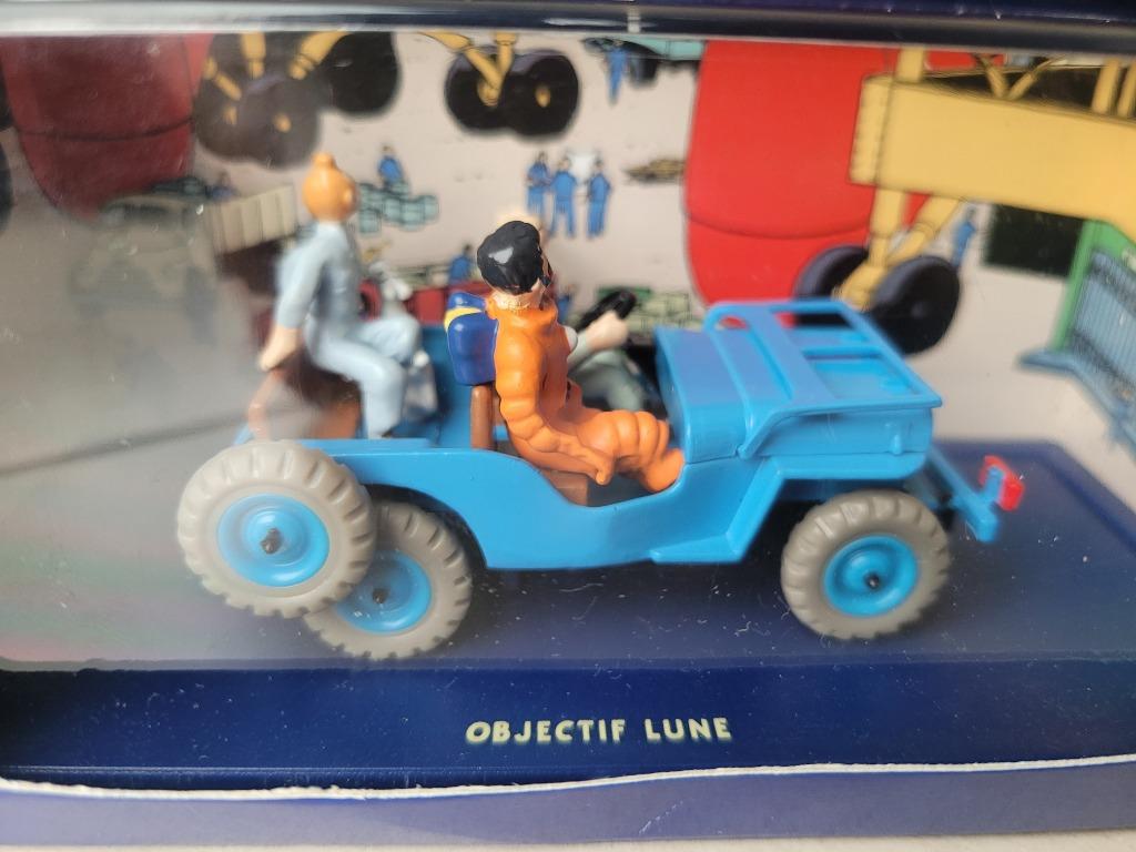 TINTIN verzamelfiguur — De JEEP van Objective Lune, Verzamelen, Beelden en Beeldjes, Ophalen of Verzenden, Zo goed als nieuw, Overige typen