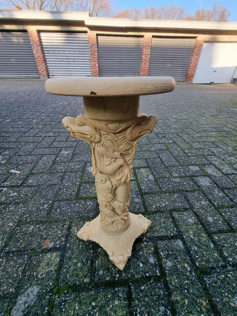 Antieke Chinese opium rookmarmeren tafel, Antiek en Kunst