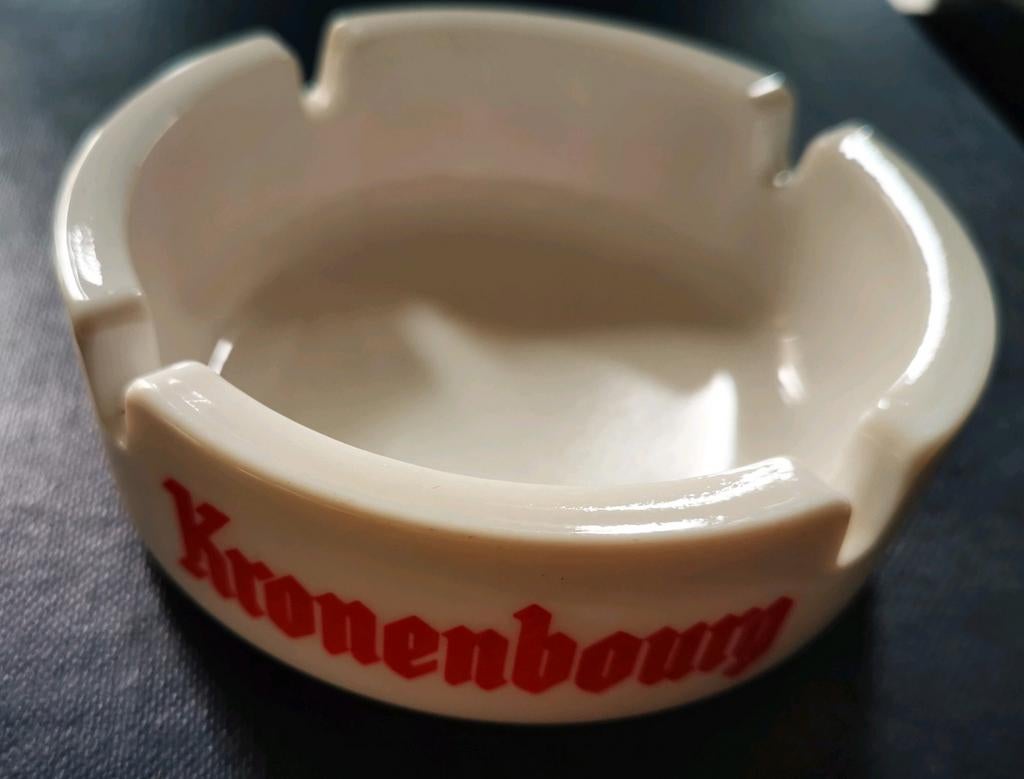Kronenbourg asbak pirex glas nieuwstaat, Verzamelen, Ophalen of Verzenden