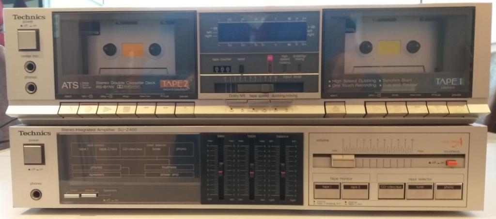 AMPLI & DOUBLE CASSETTE DECK TECHNICS, Enlèvement ou Envoi, Comme neuf, Stéréo, Moins de 60 watts
