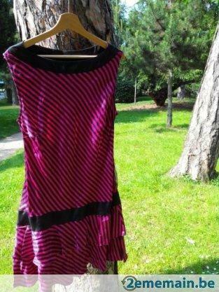 robe mi-longue dorothy perkins vintage année 1980, Enlèvement ou Envoi, Porté, Taille 42/44 (L), Autres couleurs