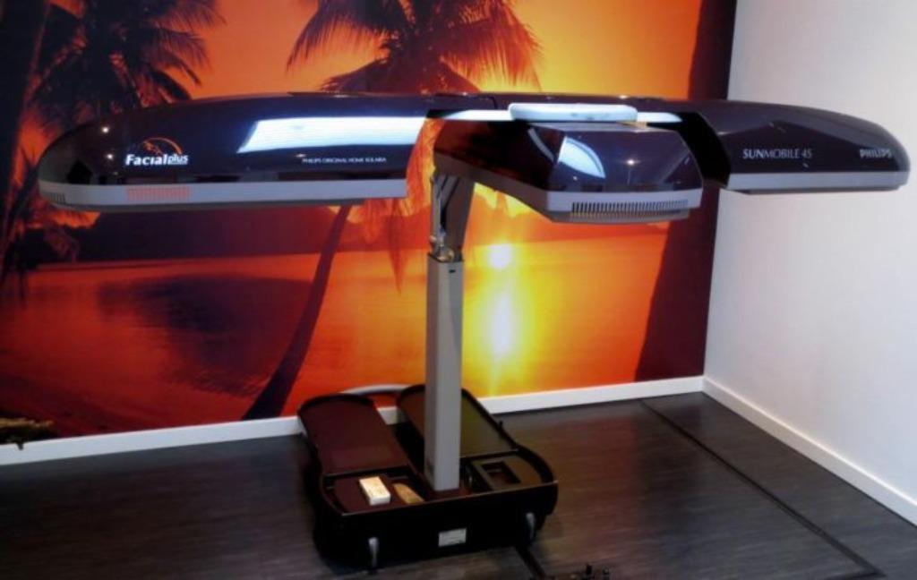 Topmodel hb971 philips sunmobile inklapbare zonnehemel fac.+, Elektronische apparatuur, Zonnebanken en Gezichtsbruiners, Ophalen of Verzenden