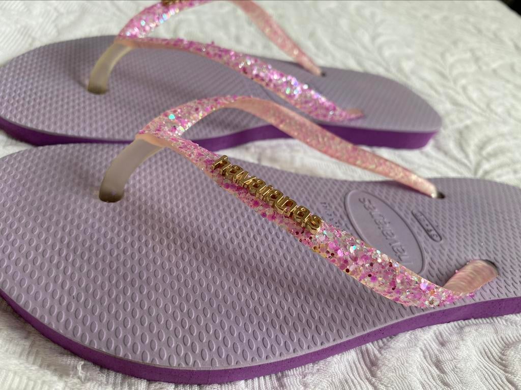 Tongues violet Femme ,Havaianas , T39-40, Autres couleurs, Comme neuf, Enlèvement, Sandales et Mûles