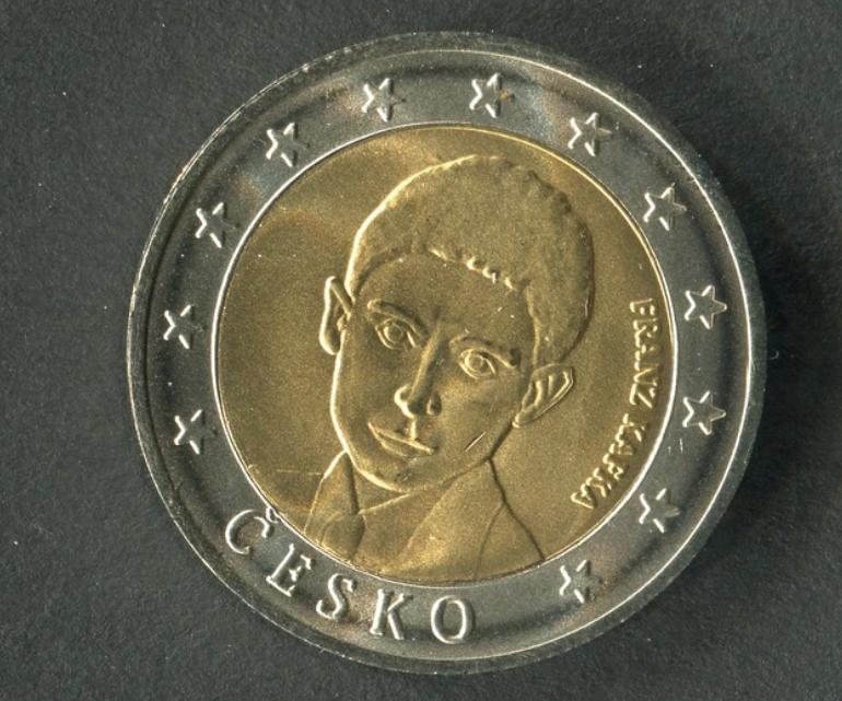 Tchequie Kafka 2 euros proof pièce rare, Enlèvement ou Envoi, Autres pays, 2 euros, Monnaie en vrac