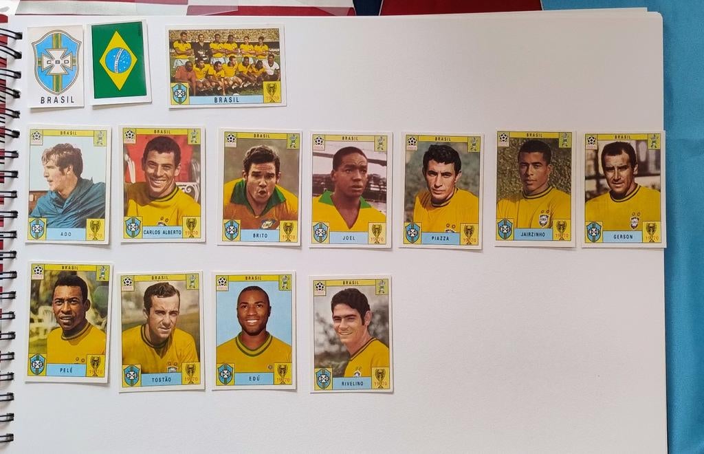 Panini Mexico 70 - Team Brasil minus 3 spelers, Postzegels en Munten, Ophalen of Verzenden