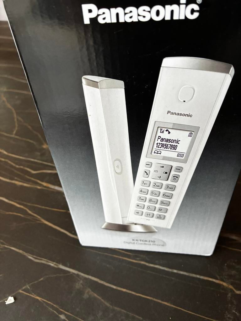 Draagbare telefoon Panasonic,wit, Telecommunicatie, Ophalen, Zo goed als nieuw