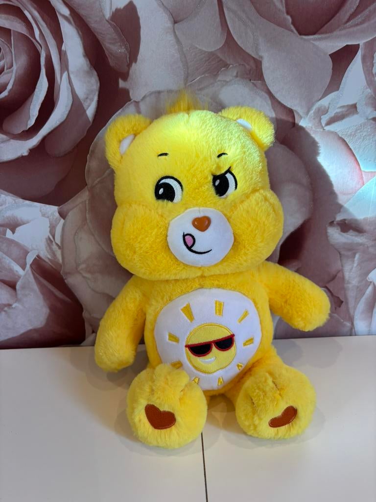 Care Bears - Funshine Bear, Kinderen en Baby's, Speelgoed | Knuffels en Pluche, Ophalen of Verzenden, Zo goed als nieuw, Beer