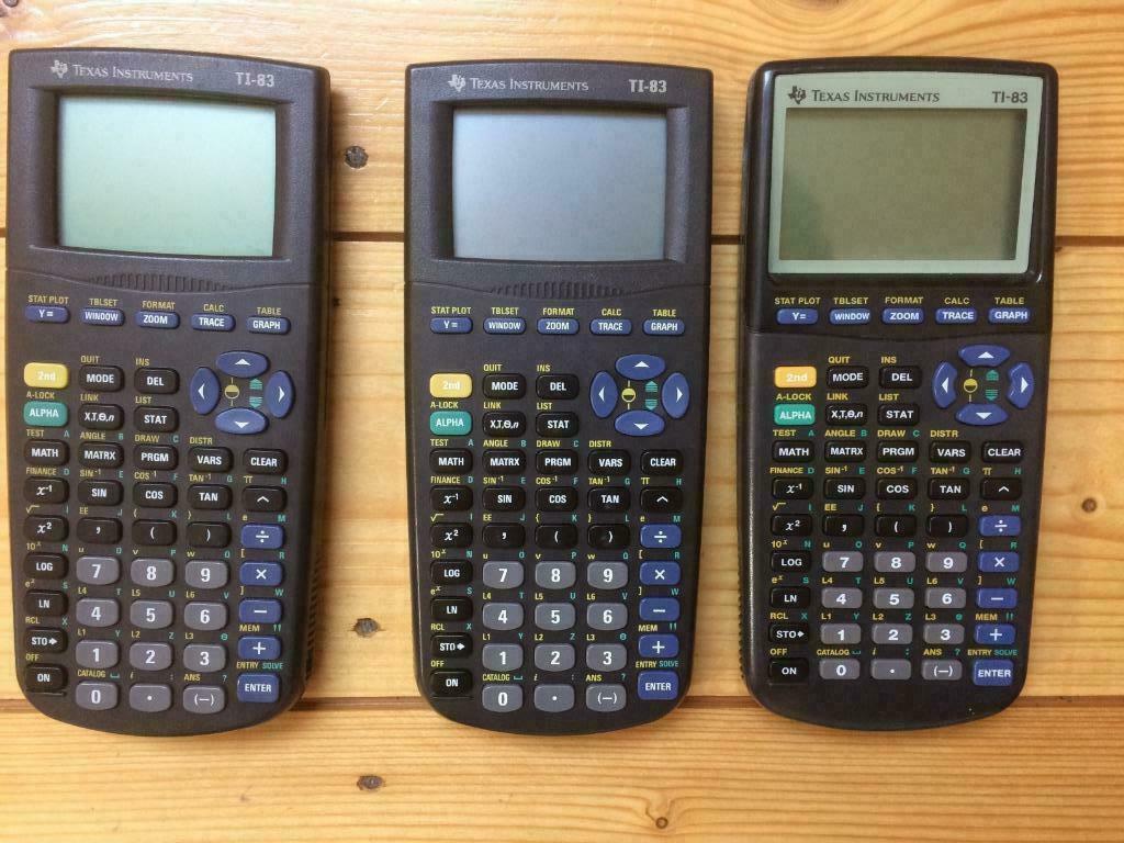 3 werkende Texas Instruments TI-83 grafische rekenmachine s, Diversen, Schoolbenodigdheden, Ophalen of Verzenden, Gebruikt