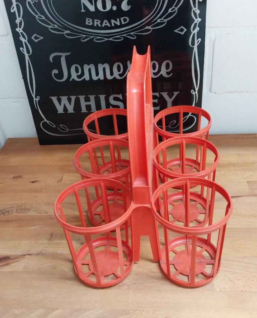 Vintage retro flessendrager, Ophalen of Verzenden
