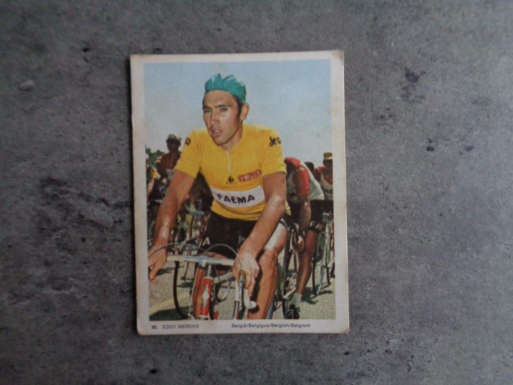 Gomme MONTY Carte Leiden EDDY MERCKX 8x baie rare, Enlèvement ou Envoi