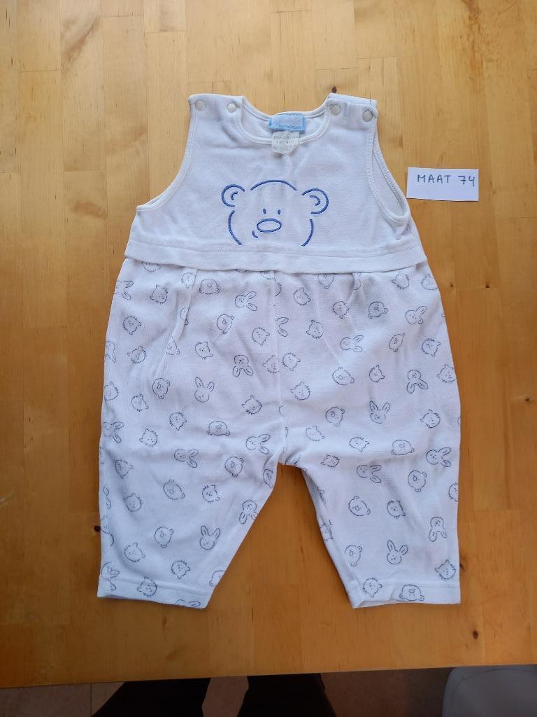 Barboteuse blanche douce avec ours dessus, Premaman, taille, Garçon ou Fille, Enlèvement ou Envoi, Costume, Comme neuf