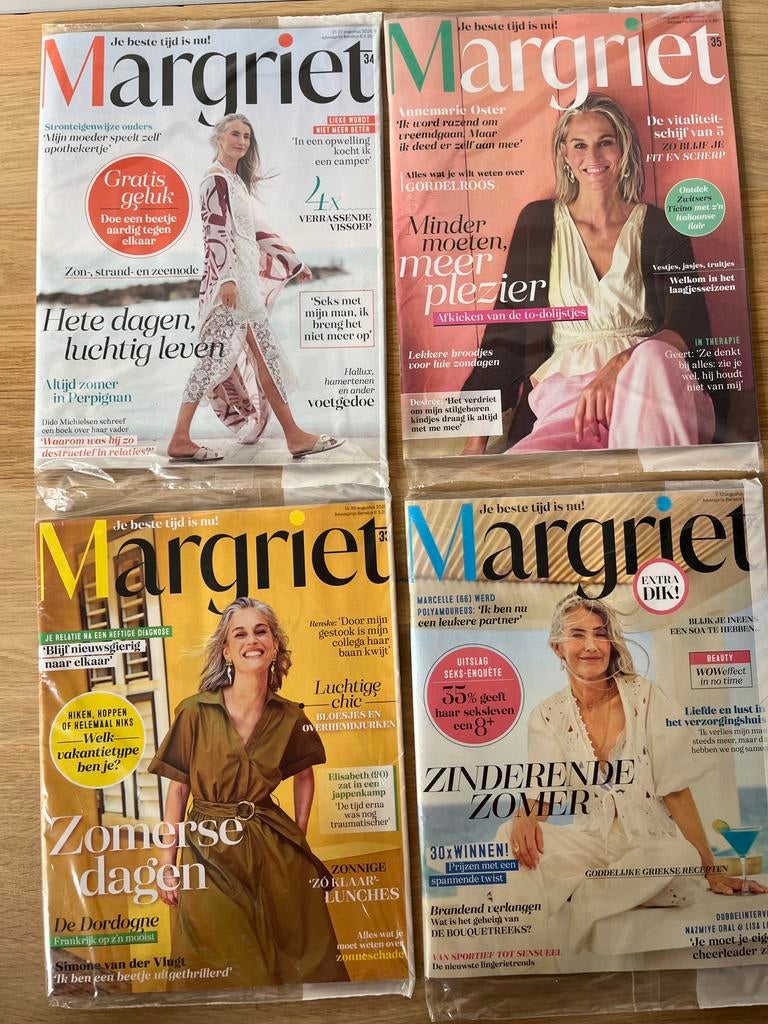 Margriet tijdschriften zomer 2025, Ophalen of Verzenden, Nieuw, Damesbladen