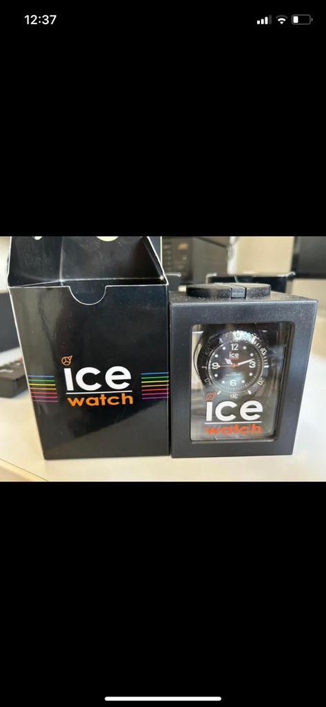 Ice watch black 2x, Handtassen en Accessoires, Horloges | Heren, Verzenden, Zo goed als nieuw