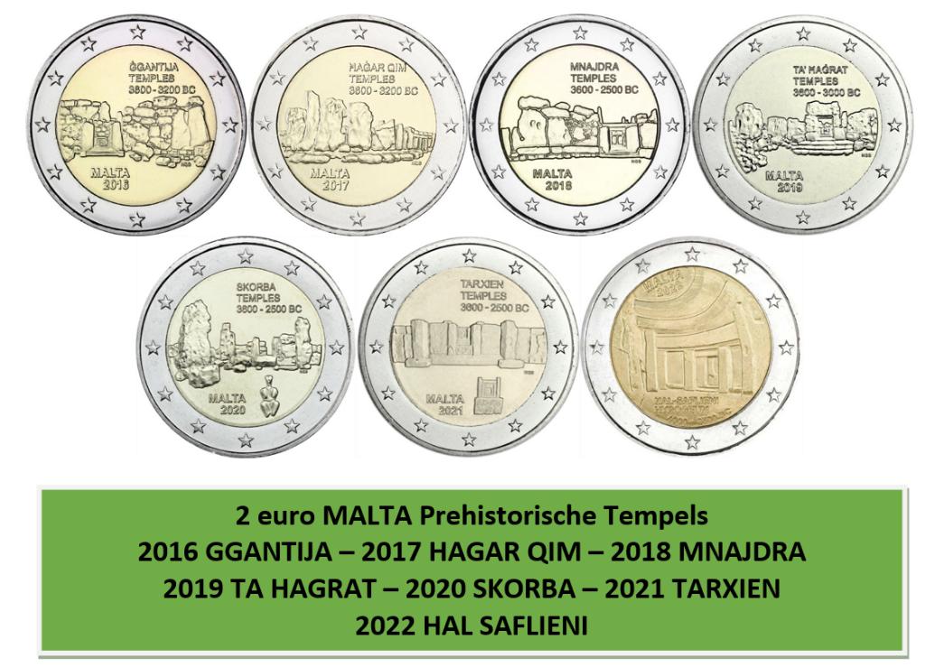 2 euro Malta Prehistorische Tempels, Ophalen of Verzenden, Malta, 2 euro