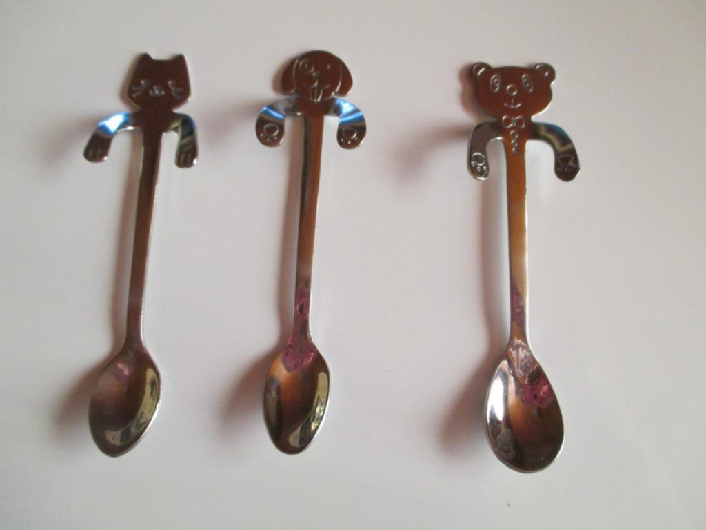 set van 24 koffielepeltjes of theelepeltjes kat, hond, beer, Ophalen of Verzenden, Nieuw