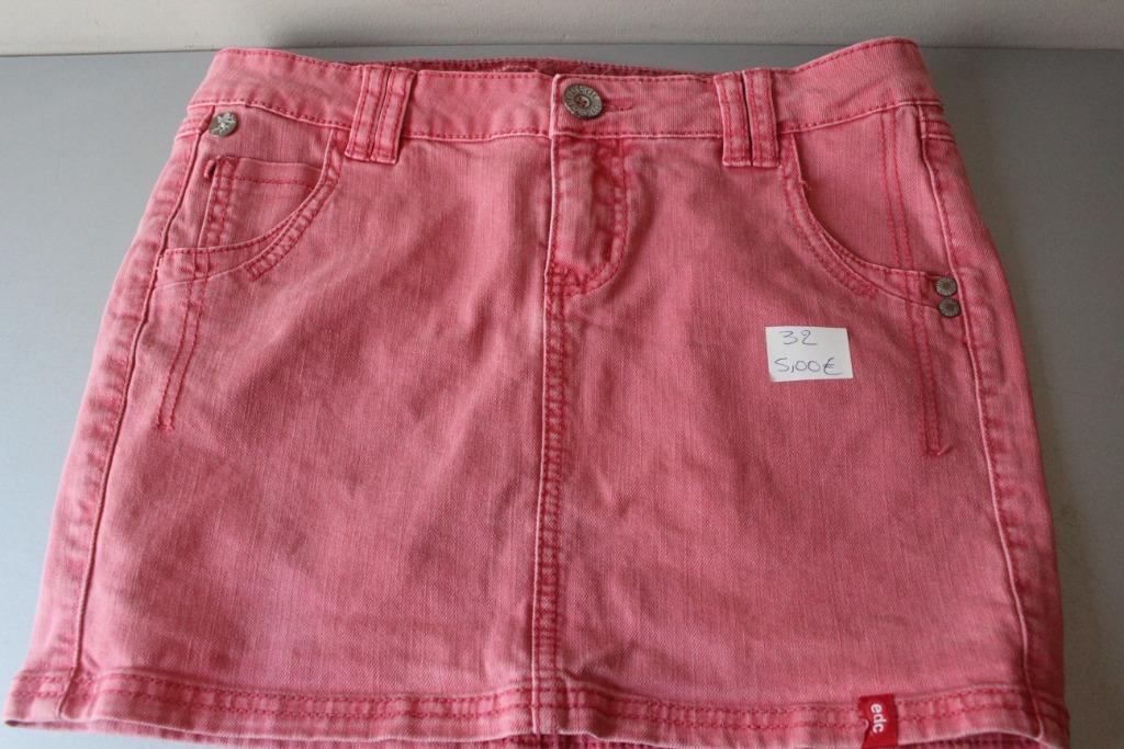 jupe jeans rose/rose rouge edc taille 32, Enlèvement ou Envoi, Rose, Au-dessus du genou, Comme neuf