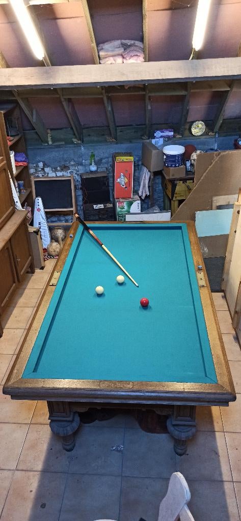 billard français Ch. Toulet, Sports & Fitness, Billards & Billards américains, Utilisé, Table de billard, Table de billard, Enlèvement