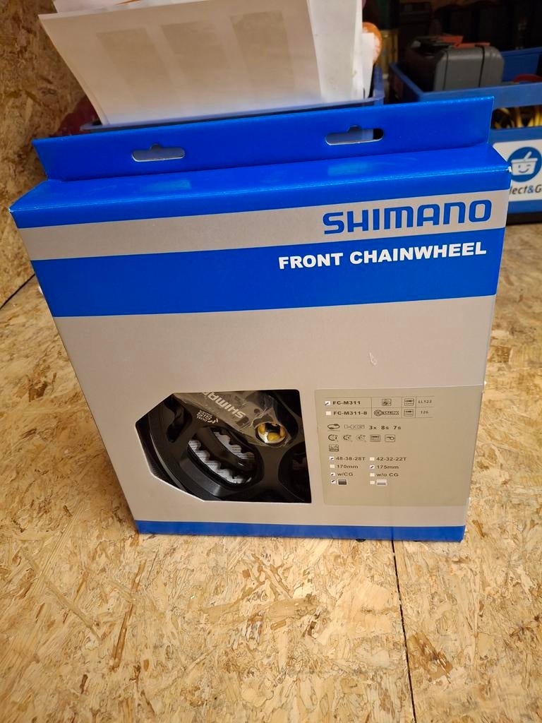 Shimano crank 175 nieuw in doos 8sp, Enlèvement