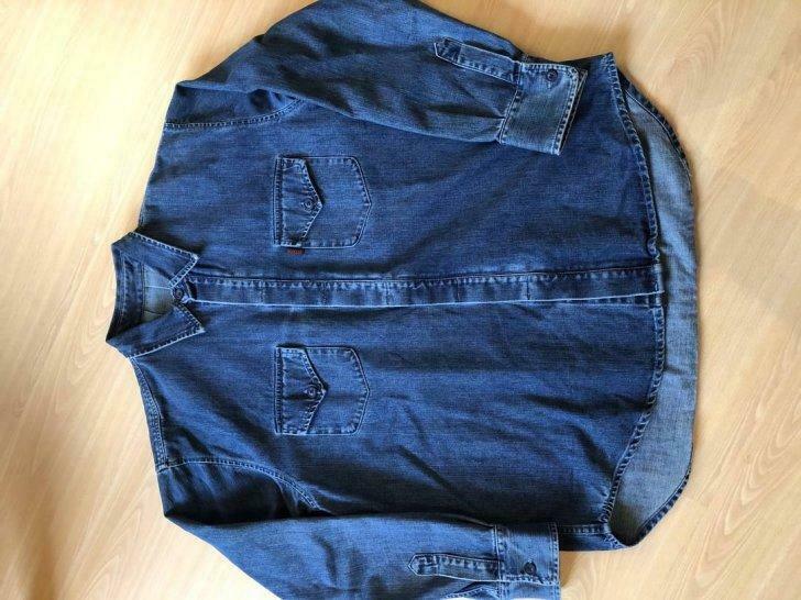 Jeanshemd RIGS maat XL, Gedragen, Maat 56/58 (XL), Blauw