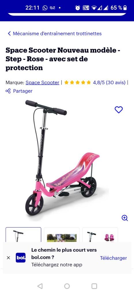Space Scooter tot 90 kg - Step, Fietsen en Brommers, Ophalen, Zo goed als nieuw, Gewone step, Autre