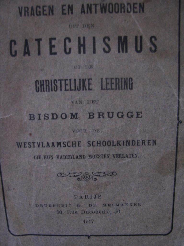 Catechismus christelijke leerling vh bisdom Brugge 1917, Boeken, Godsdienst en Theologie, Ophalen of Verzenden, Gelezen, Christendom | Katholiek