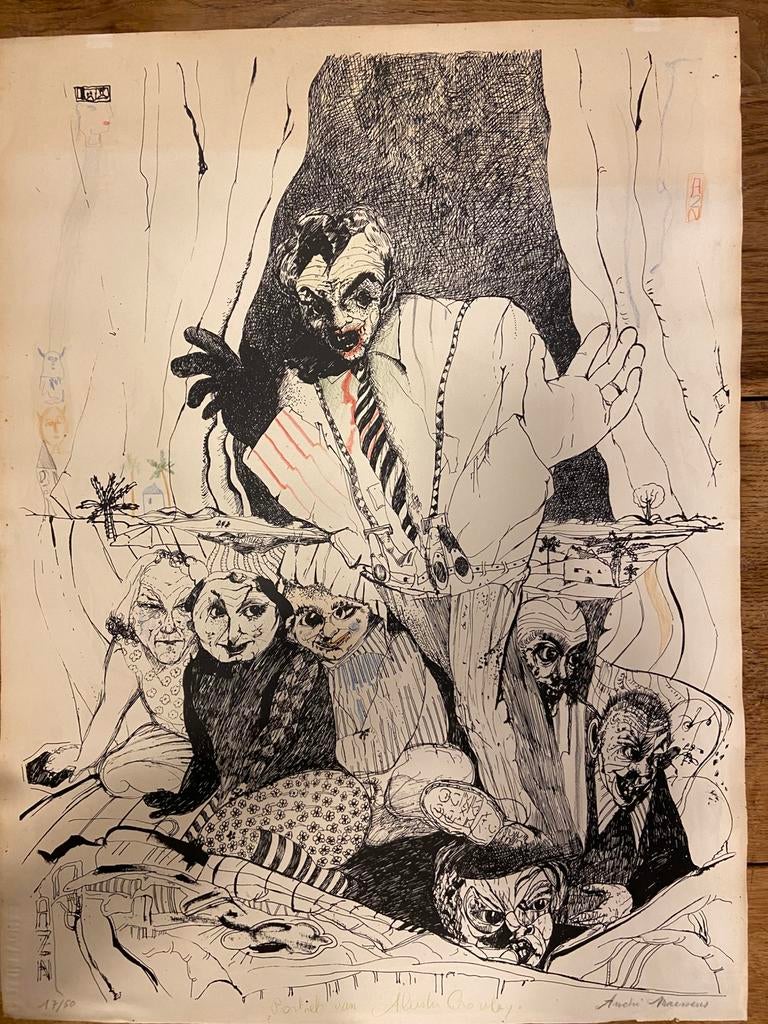 Lithographie d'André Naessens, Antiquités & Art, Art | Lithographies & Sérigraphies, Enlèvement