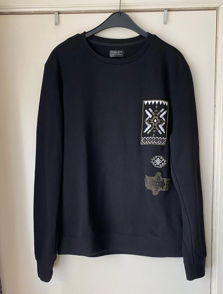Zara Man zwarte trui maat M, Zo goed als nieuw, Maat 48/50 (M), Zwart