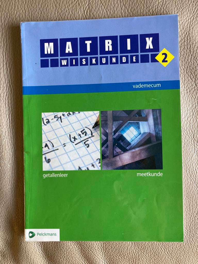 Vademecum Matrix Wiskunde 2, Boeken, Ophalen, ASO, Wiskunde A, Nieuw