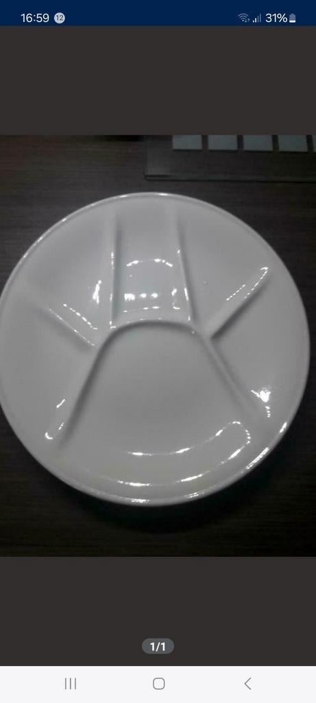 Lot de 5 assiettes compartimentées, Maison & Meubles, Enlèvement ou Envoi, Utilisé, Assiettes(s)