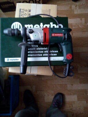 Metabo klop-en boormachine 750w, Boormachine, Ophalen of Verzenden, Variabele snelheid, Gebruikt