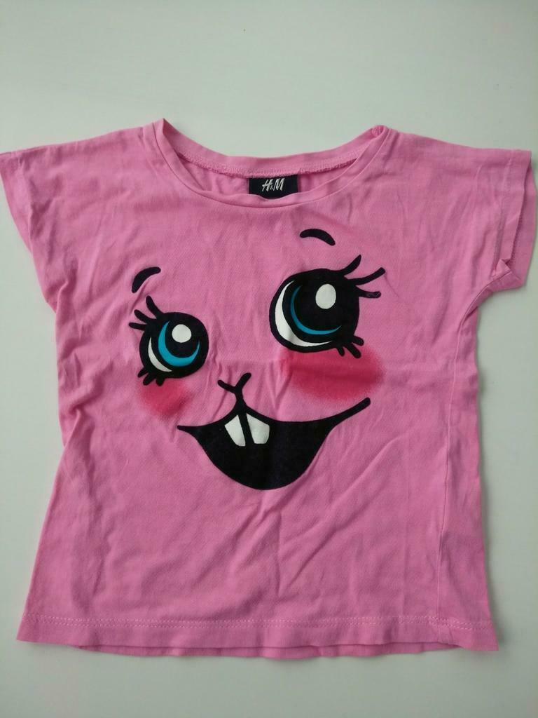 Roze T-shirt (maat 86-92), Kinderen en Baby's, Babykleding | Maat 86, Meisje, H&M, Ophalen of Verzenden, Zo goed als nieuw