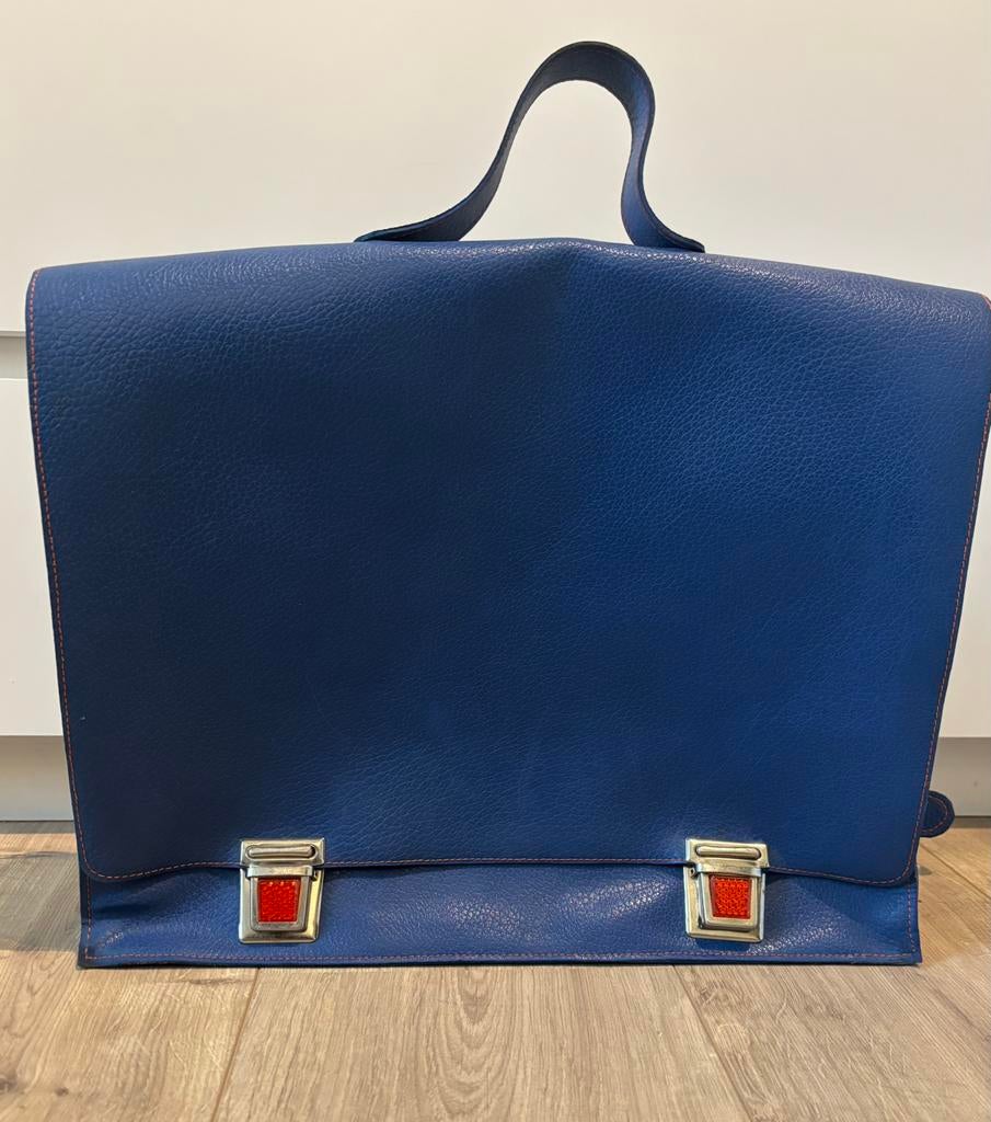Sac en cuir, Cuir, Enlèvement ou Envoi, Utilisé, Bleu
