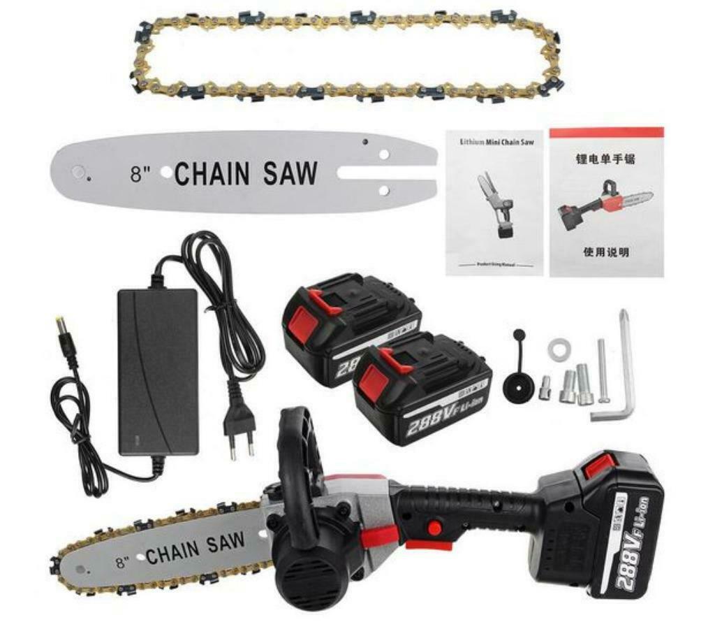 8 Inch Cordless Electric Chain Saw Wood Cutter One-hand Saw, Doe-het-zelf en Bouw, Gereedschap | Handgereedschap, Nieuw, Ophalen of Verzenden