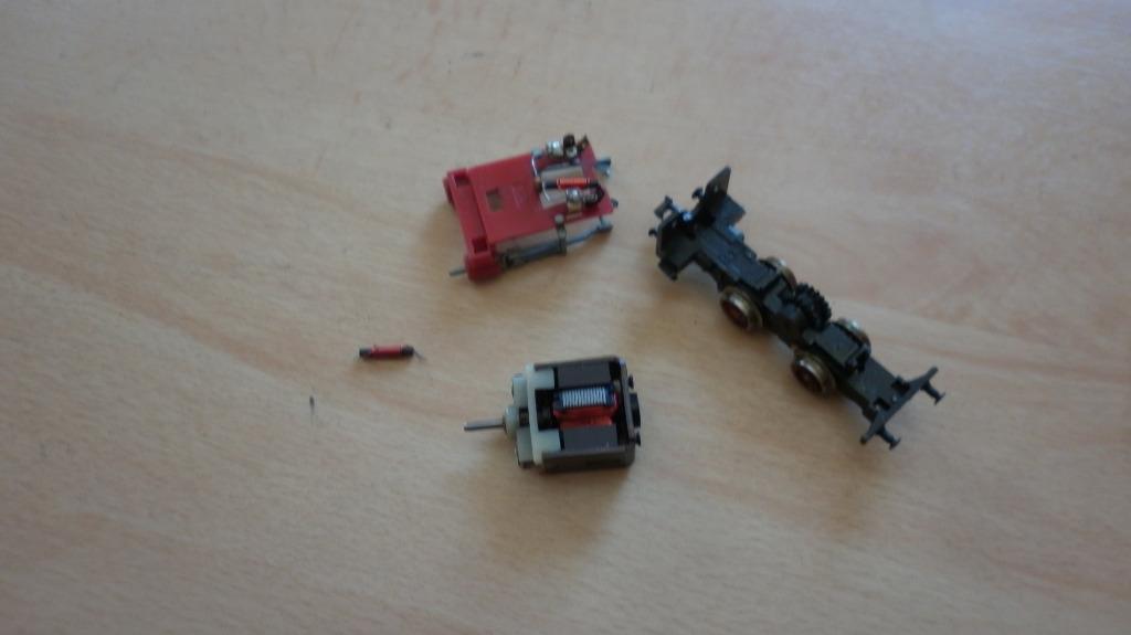 fragmenten Fleischmann loc 7000 voor knutselaar, Gebruikt, Fleischmann, Ophalen of Verzenden, Analoog