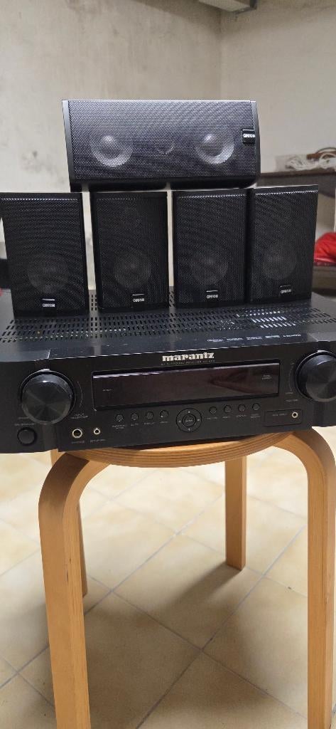 Tuner en versterker Marantz/Canton, Audio, Tv en Foto, 70 watt of meer, Zo goed als nieuw, 5.1-systeem, Dvd-speler