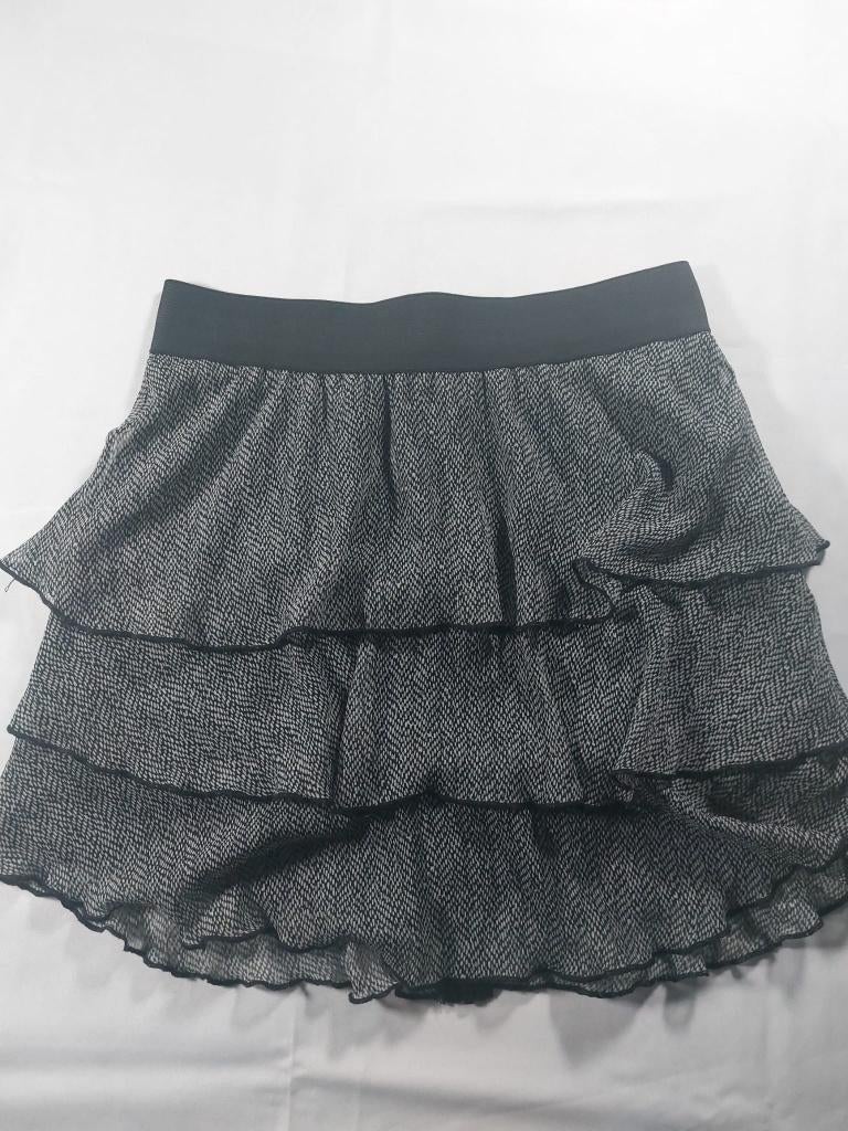 Jupe courte grise et noire Cassis Collection, Vêtements | Femmes, Enlèvement ou Envoi, Cassis, Comme neuf, Noir