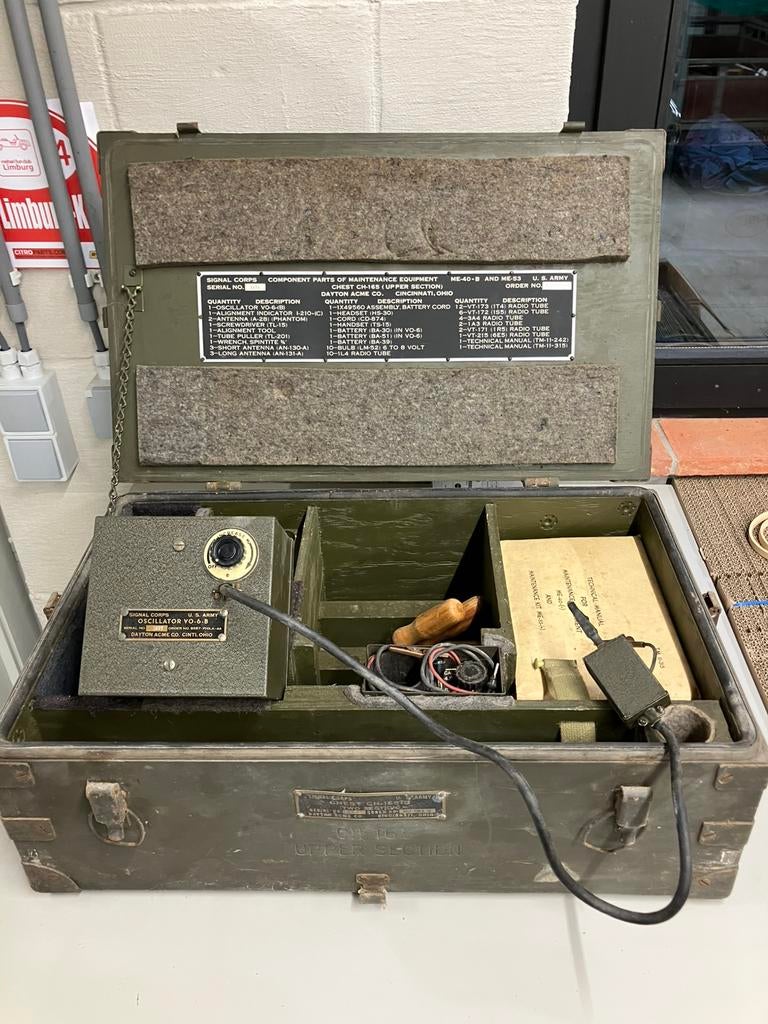 U.S Army Oscillator VO-6-B Maintenance Chest, Ophalen