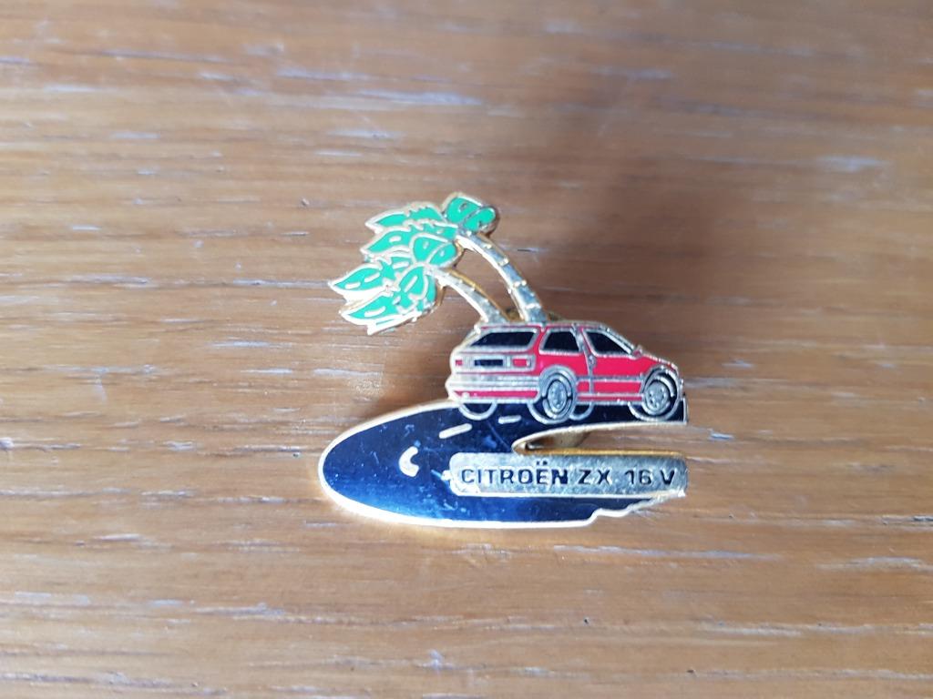 Broche Citroen ZX 16v, vintage, Enlèvement ou Envoi, Utilisé, Transport, Insigne ou Pin's