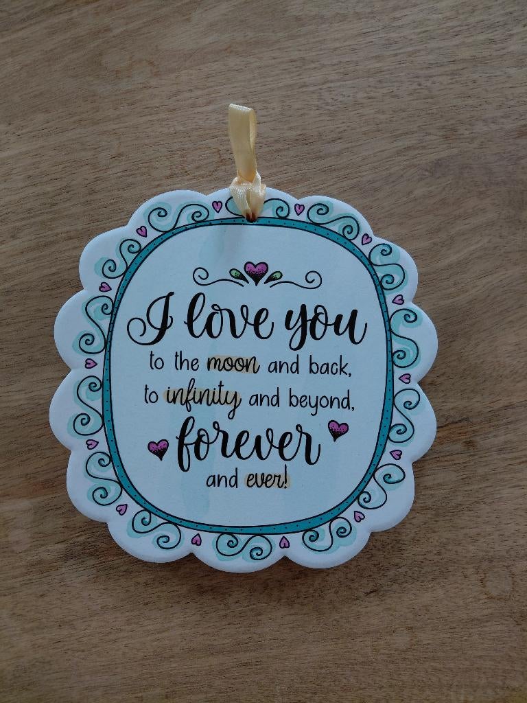 Stenen hanger ' I love you ' Valentijn, Huis en Inrichting, Ophalen