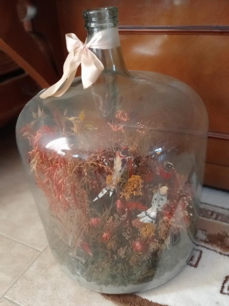 Bouteille French Basket avec fleurs séchées, Enlèvement